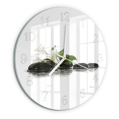 Reloj de pared redondo Piedras zen