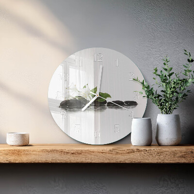Reloj de pared redondo Piedras zen