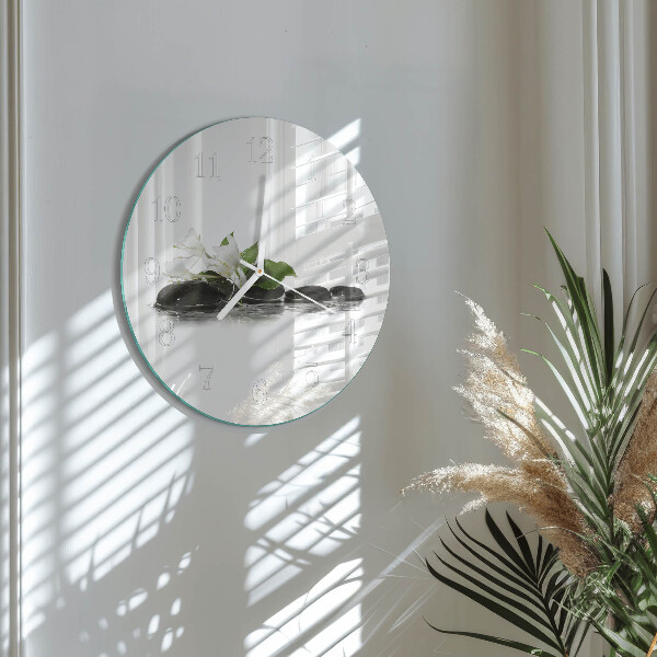 Reloj de pared redondo Piedras zen