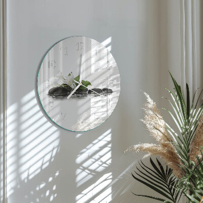 Reloj de pared redondo Piedras zen