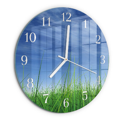 Reloj de pared redondo Césped