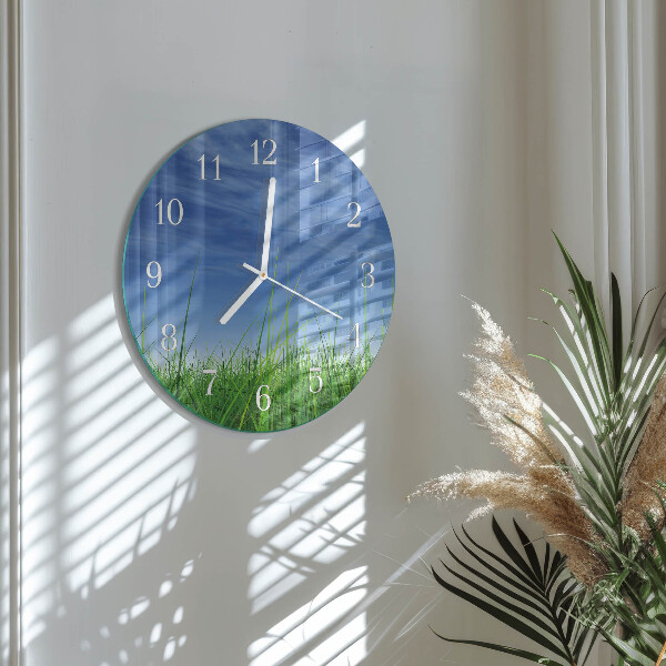 Reloj de pared redondo Césped