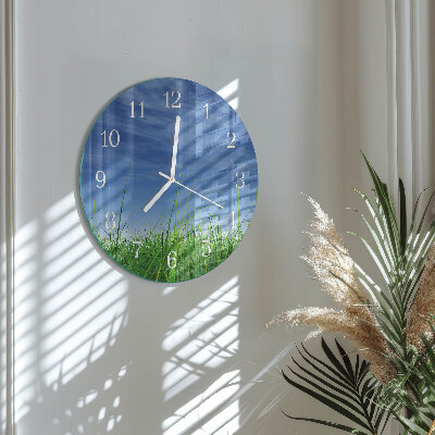 Reloj de pared redondo Césped