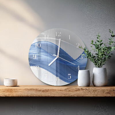 Reloj de pared redondo Líneas abstractas