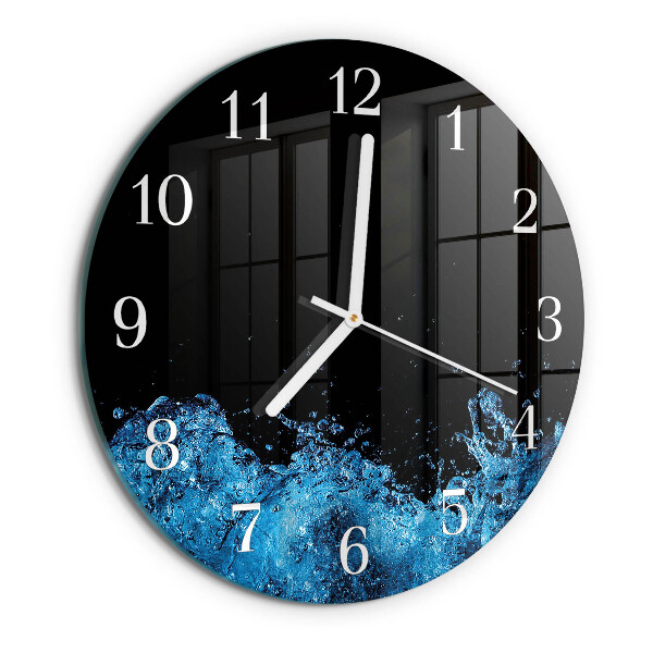 Reloj de pared redondo Agua