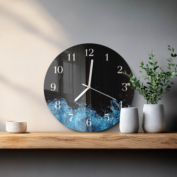Reloj de pared redondo Agua