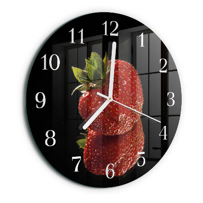 Reloj de pared redondo Fresa