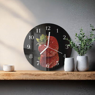 Reloj de pared redondo Fresa