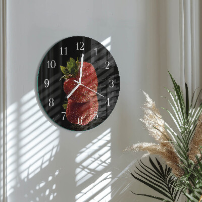 Reloj de pared redondo Fresa