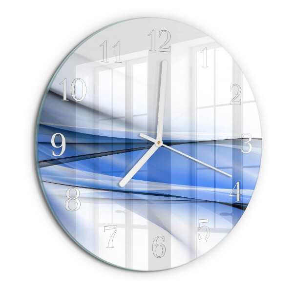 Reloj de pared redondo Líneas abstractas