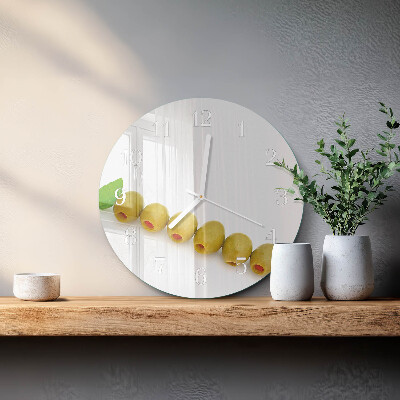 Reloj de pared redondo Aceitunas