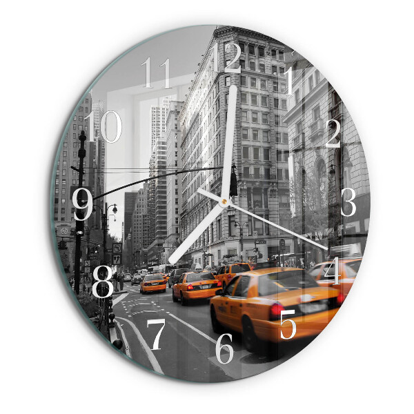 Reloj de pared redondo Taxi de Nueva York