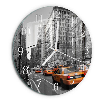 Reloj de pared redondo Taxi de Nueva York