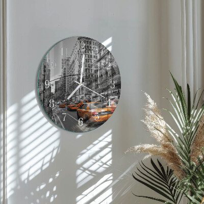 Reloj de pared redondo Taxi de Nueva York