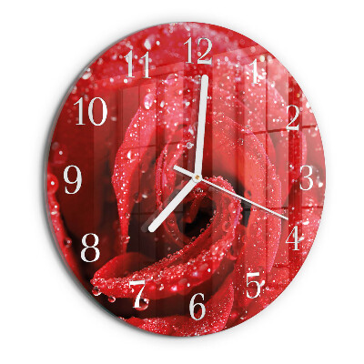 Reloj de pared redondo Rosa
