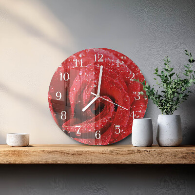 Reloj de pared redondo Rosa