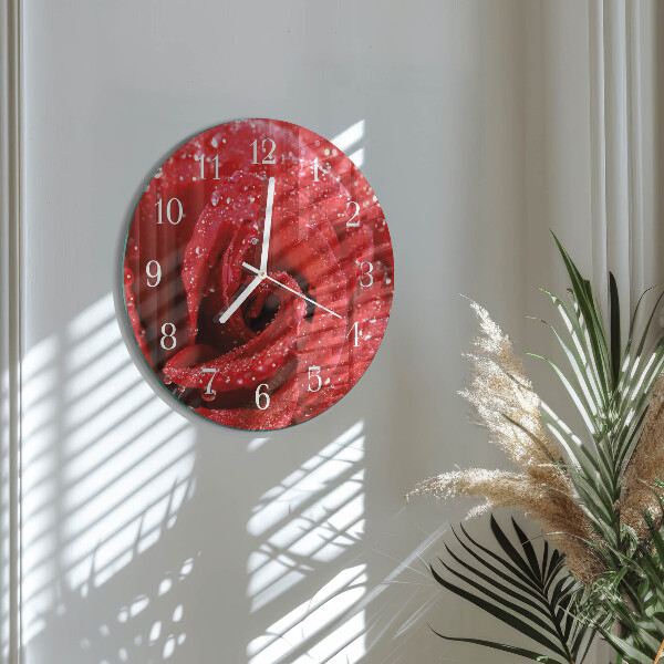 Reloj de pared redondo Rosa