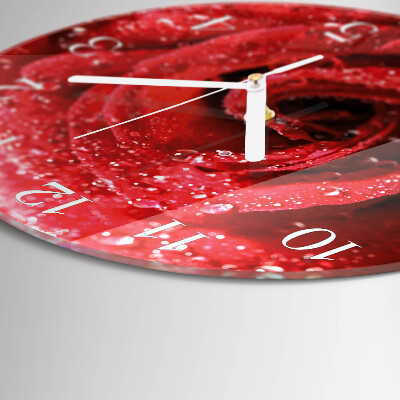 Reloj de pared redondo Rosa