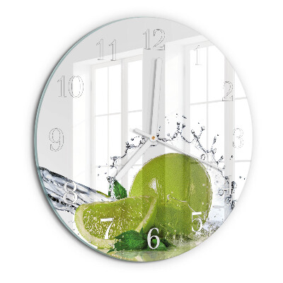 Reloj de pared redondo Agua de cal
