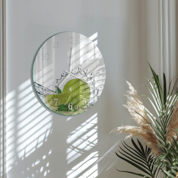 Reloj de pared redondo Agua de cal