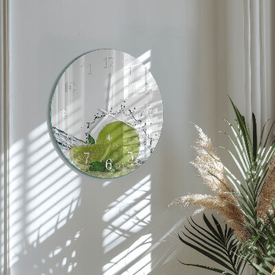 Reloj de pared redondo Agua de cal
