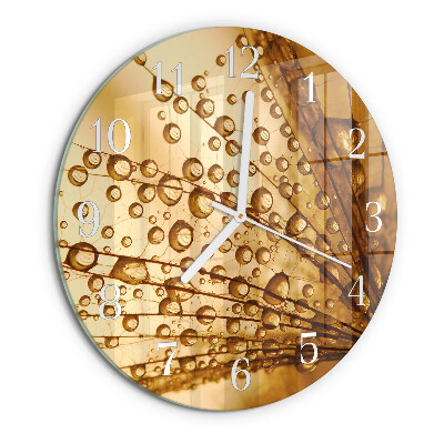 Reloj de pared redondo Diente de león