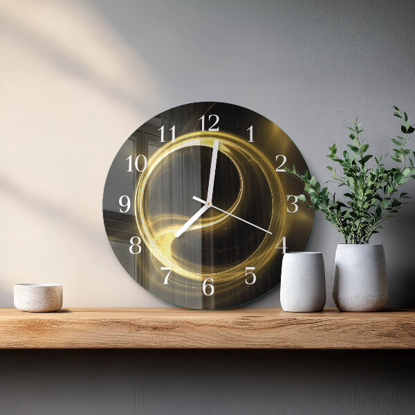 Reloj de pared redondo Círculo de abstracción