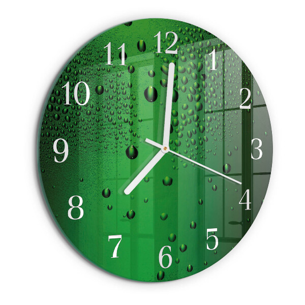 Reloj de pared redondo Gotas de agua