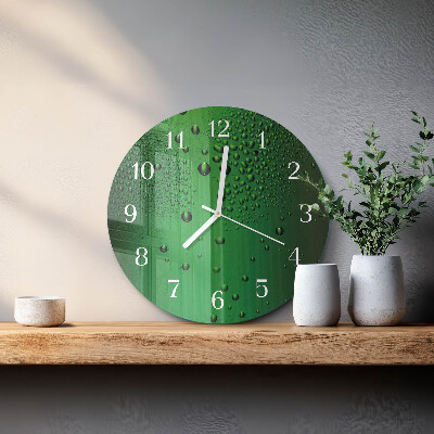 Reloj de pared redondo Gotas de agua