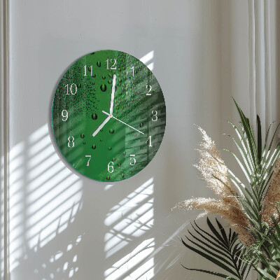 Reloj de pared redondo Gotas de agua