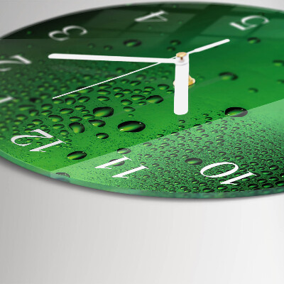 Reloj de pared redondo Gotas de agua