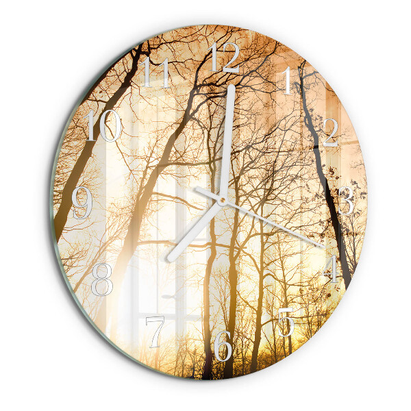 Reloj de pared redondo Árboles