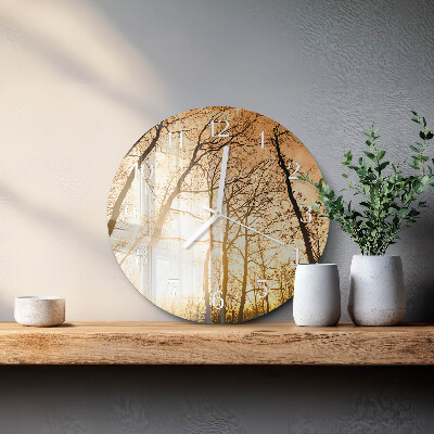 Reloj de pared redondo Árboles
