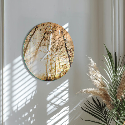 Reloj de pared redondo Árboles