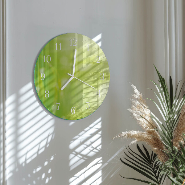 Reloj de pared redondo Césped