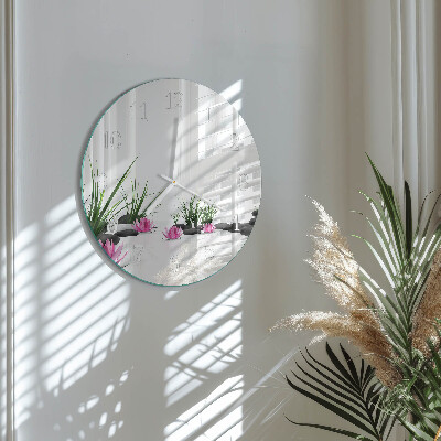 Reloj de pared redondo Flor de loto