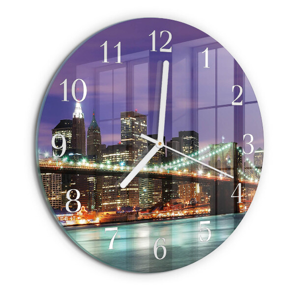 Reloj de pared redondo Puente del horizonte