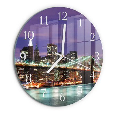 Reloj de pared redondo Puente del horizonte