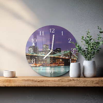 Reloj de pared redondo Puente del horizonte