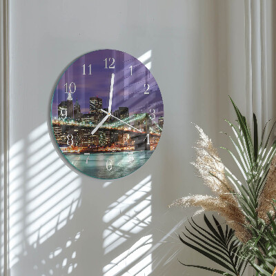 Reloj de pared redondo Puente del horizonte