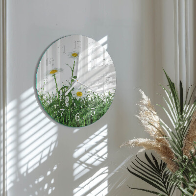 Reloj de pared redondo Margaritas