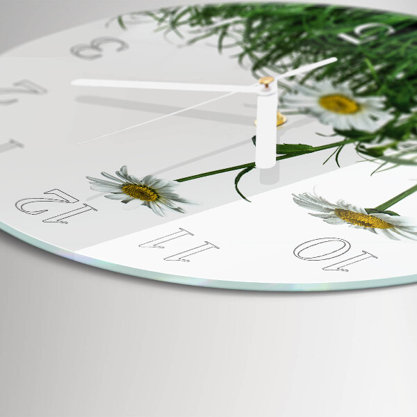 Reloj de pared redondo Margaritas