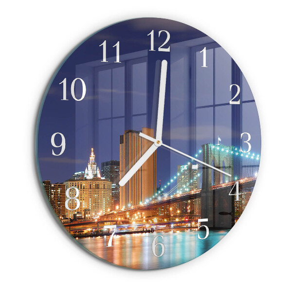 Reloj de pared redondo Puente horizontal