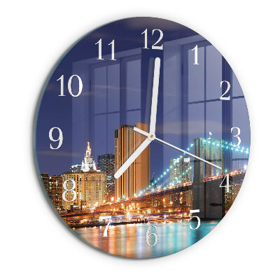 Reloj de pared redondo Puente horizontal