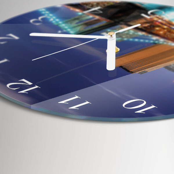 Reloj de pared redondo Puente horizontal