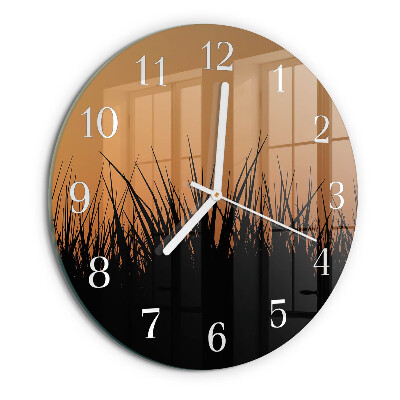 Reloj de pared redondo Césped