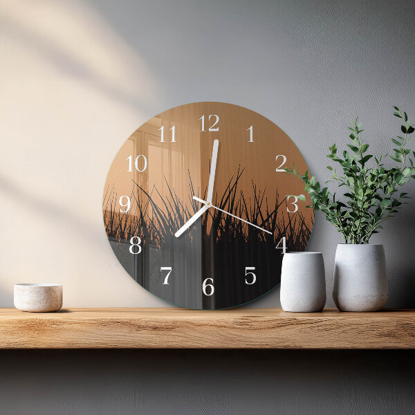 Reloj de pared redondo Césped