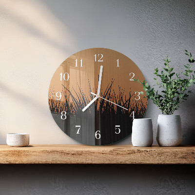 Reloj de pared redondo Césped
