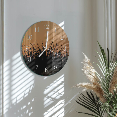Reloj de pared redondo Césped