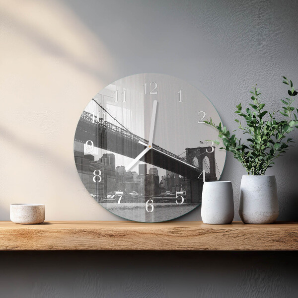 Reloj de pared redondo Puente